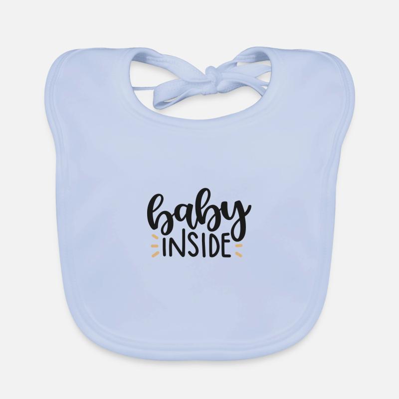 Baby inside Organic Baby Bibs
