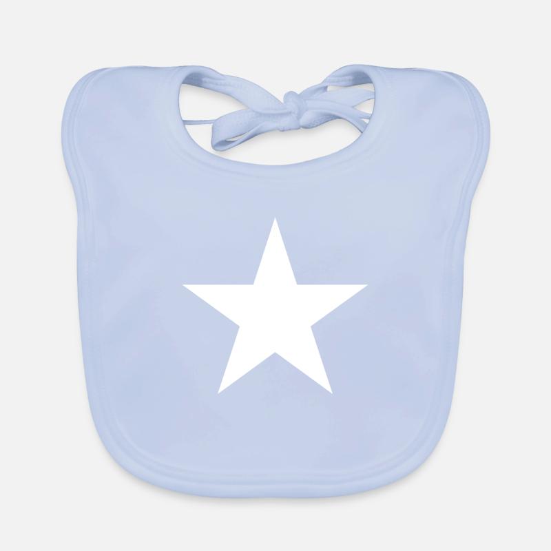 étoile blanche Bavoir bio Bébé
