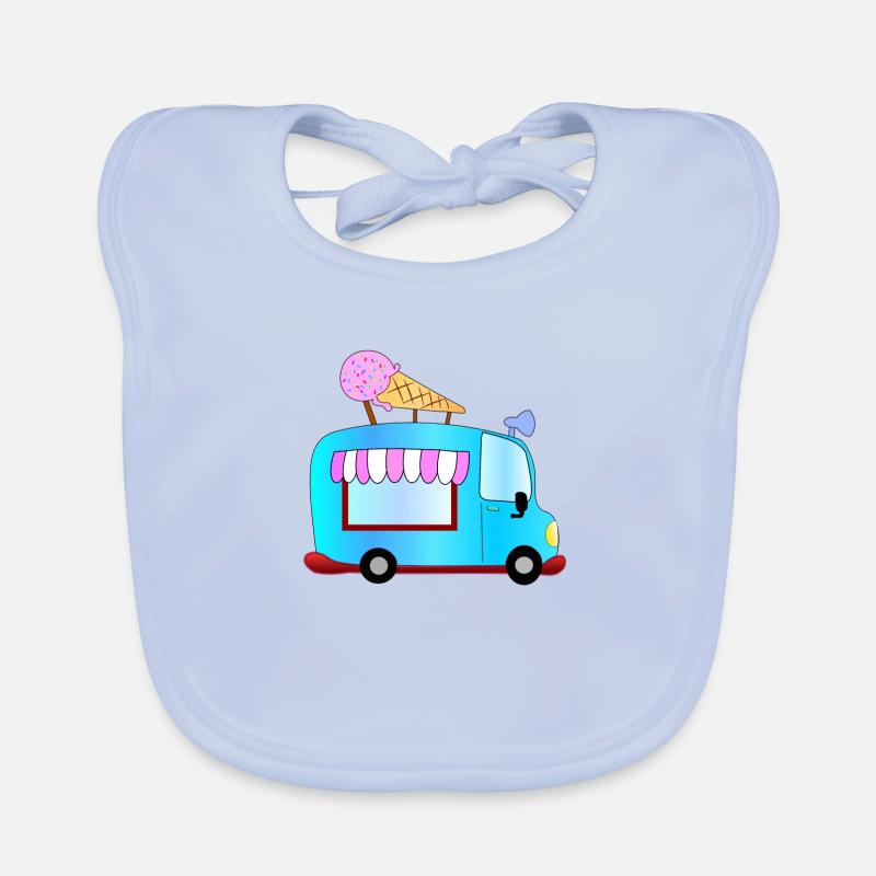 Crème glacée Bavoir bio Bébé