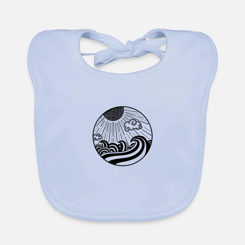 Ocean Scene Organic Baby Bibs