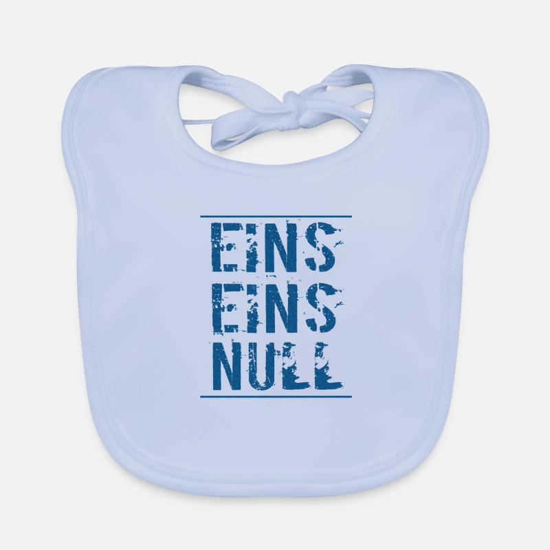 EINS EINS NULL - 110 Polizei (dunkel) Baby Bio-Lätzchen