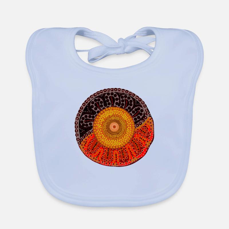 Soleil aborigène australien Bavoir bio Bébé