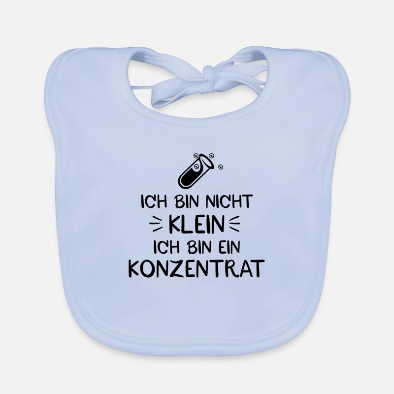 Ich bin nicht klein ich bin ein Konzentrat Baby Bio-Lätzchen