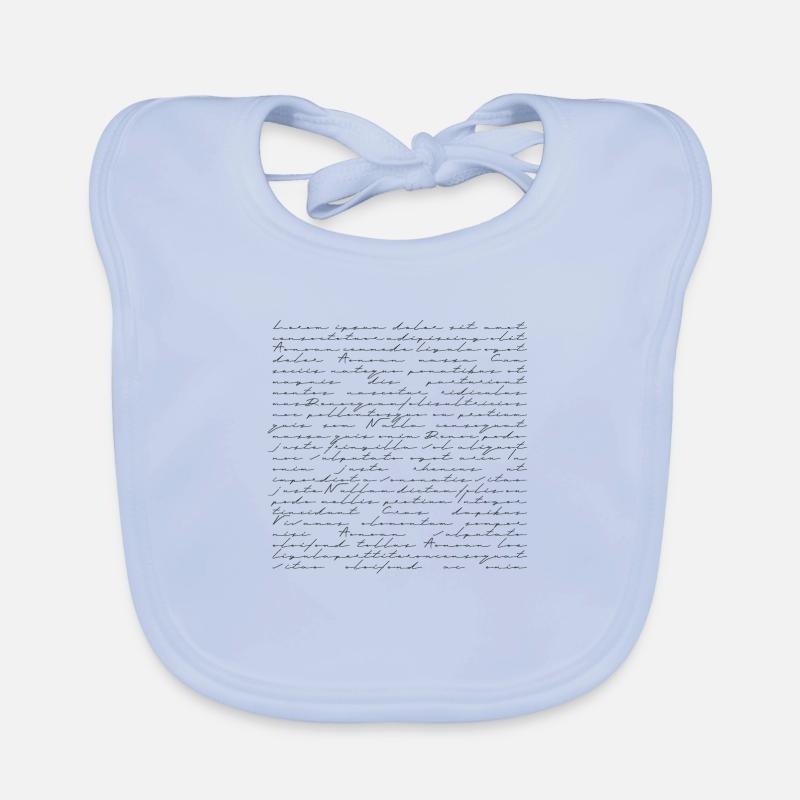 Lorem Ipsum, blind text, placeholder, design, text Organic Baby Bibs