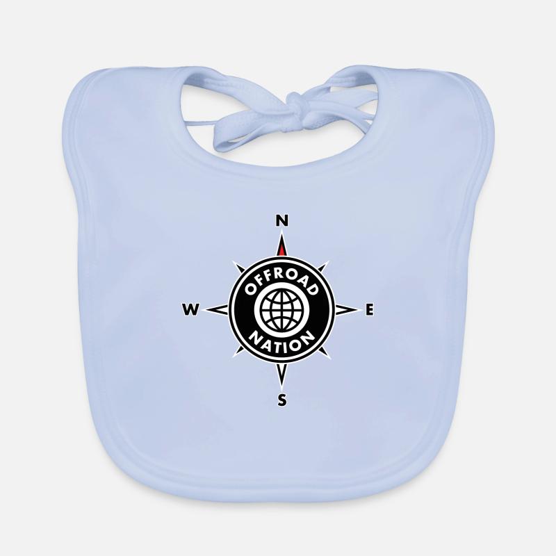 Offroad Compass Nation Organic Baby Bibs
