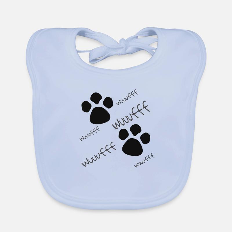 Pattes de chiens fille garçon et pull bébé Bavoir bio Bébé