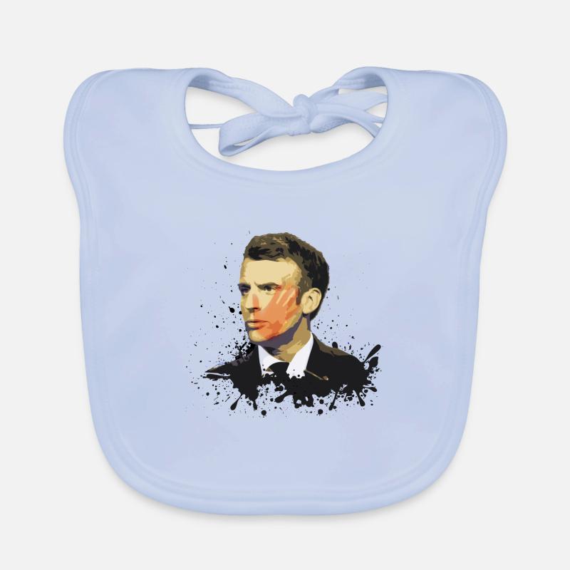 Claque Macron ! Bavoir bio Bébé