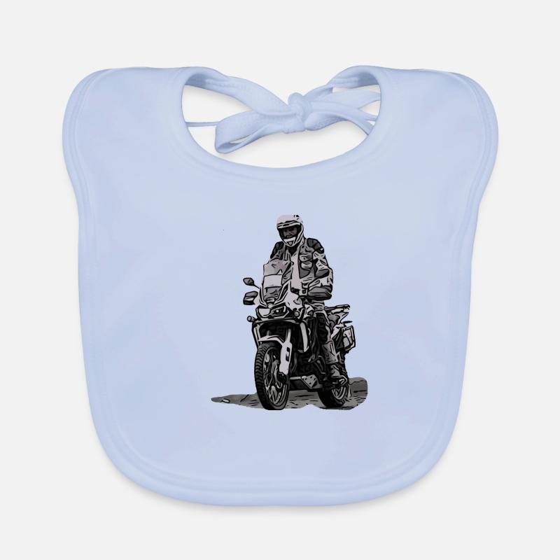 Adventure Biker - cavalier debout Bavoir bio Bébé