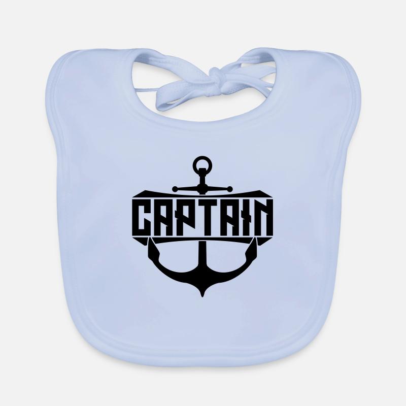 Ancre du capitaine de texte Bavoir bio Bébé
