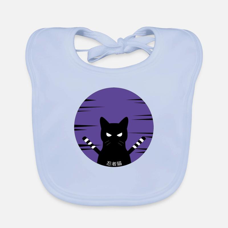 Ninja Katze Baby Bio-Lätzchen