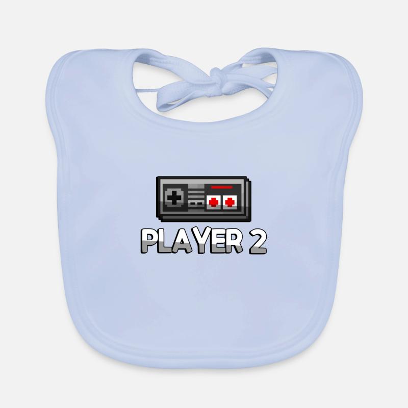 PLAYER 2 + NES Controller - Gaming Organic Baby Bibs