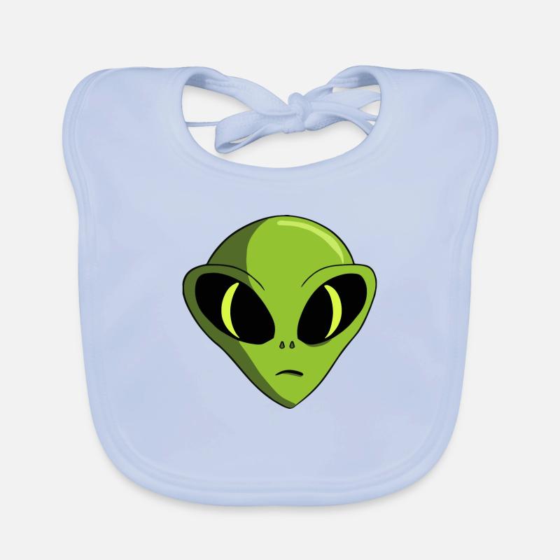 Alien Kopf Baby Bio-Lätzchen