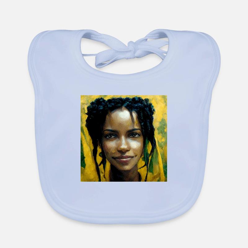 Astronaute Rasta Bavoir bio Bébé