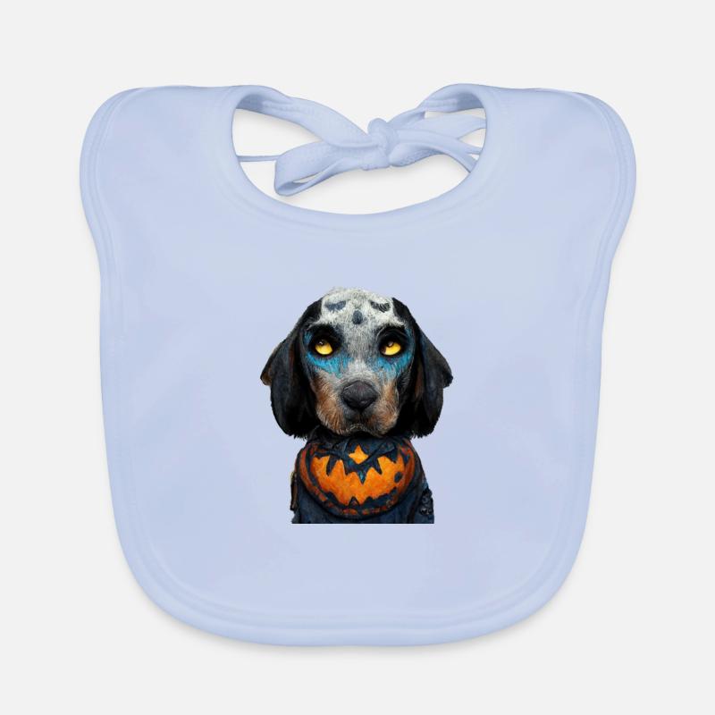 Halloween Bluetick Coonhound Bavoir bio Bébé