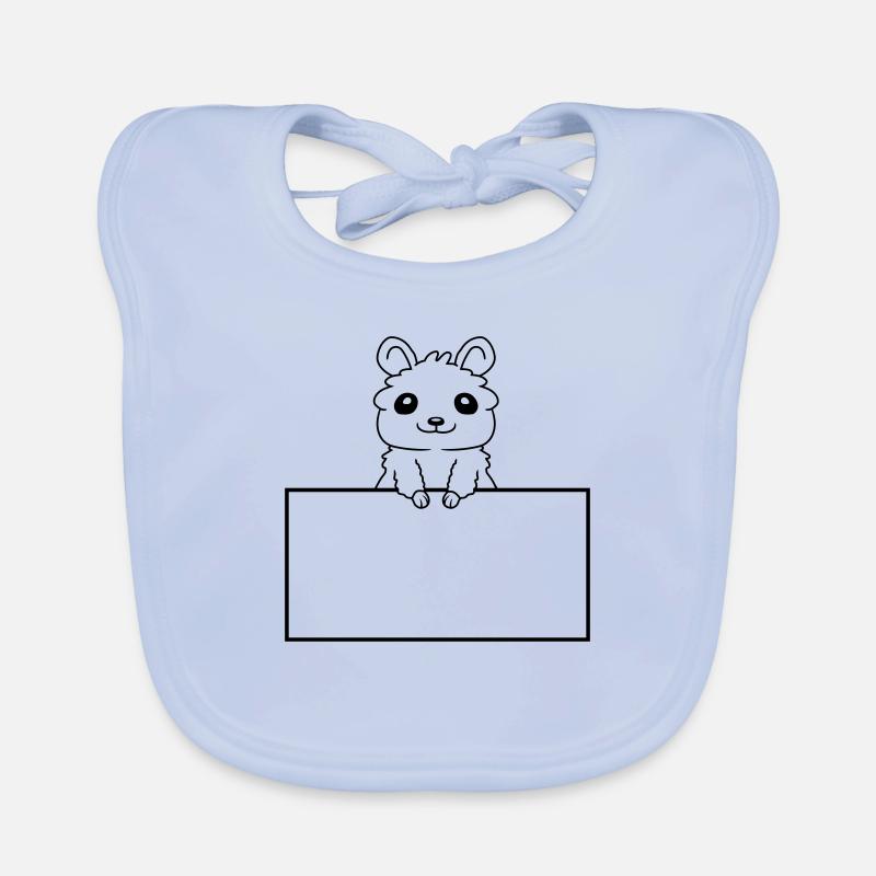 Insérer un hamster de bouclier de texte Bavoir bio Bébé