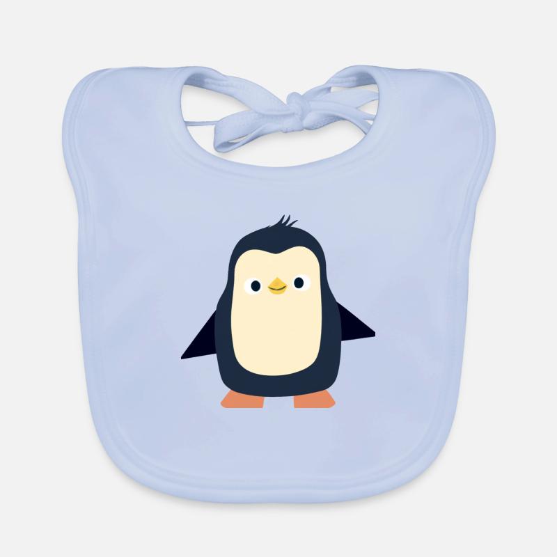 Pinguin Illustration Baby Bio-Lätzchen