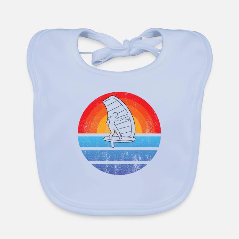 Windsurfer Surf Kitesurfer Windsurfer Windsurfing Cadeau Bavoir bio Bébé