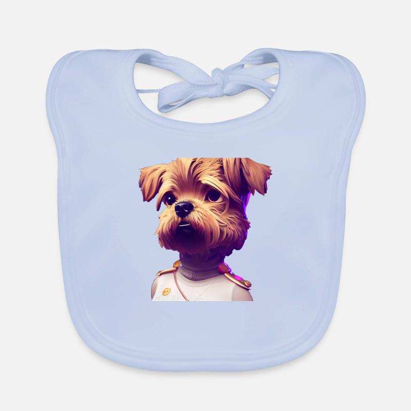 Border Terrier Chien - Border Terrier Bavoir bio Bébé