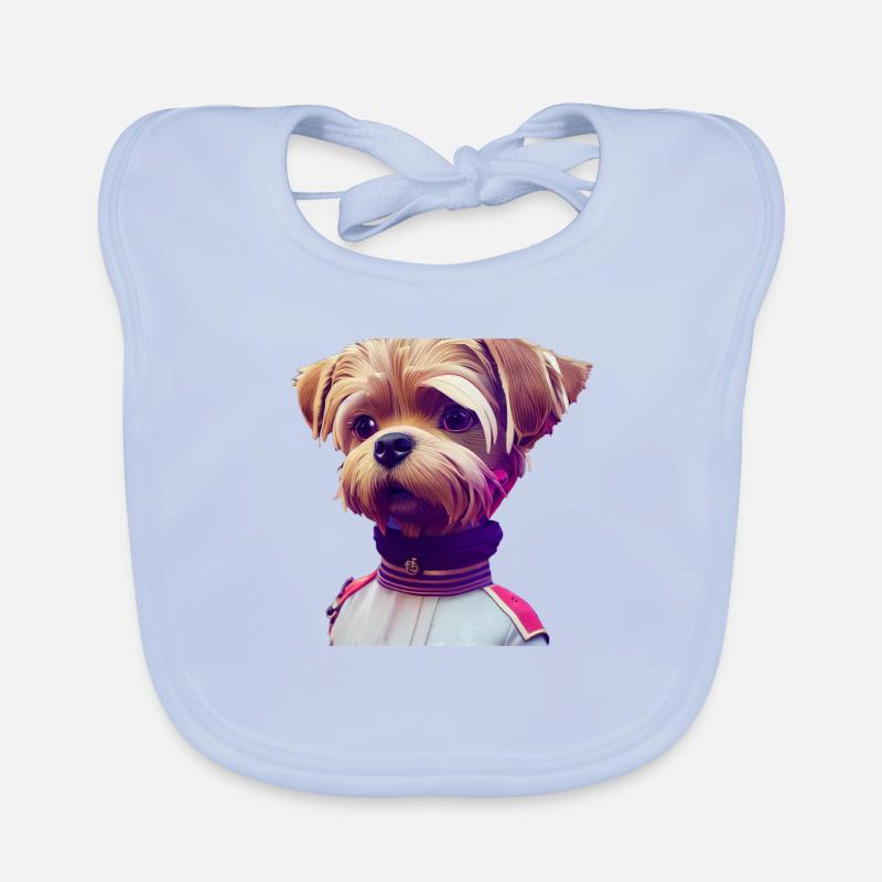 Border Terrier Dog - Border Terrier Organic Baby Bibs