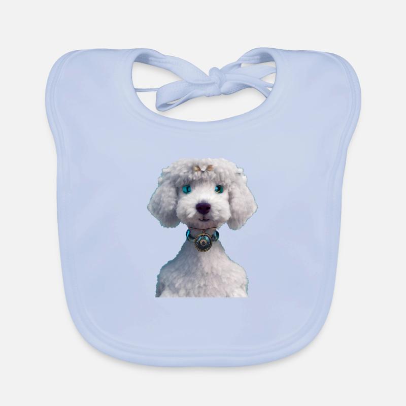 Bedlington Terrier Hund - Bedlington Terrier Baby Bio-Lätzchen