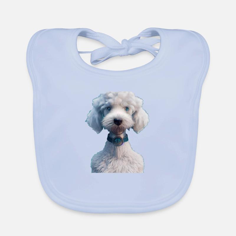 Bedlington Terrier Hund - Bedlington Terrier Baby Bio-Lätzchen