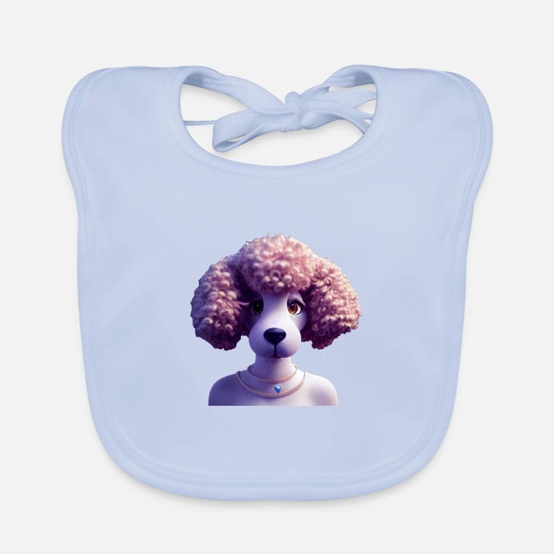 Caniche Dog - Caniche Bavoir bio Bébé