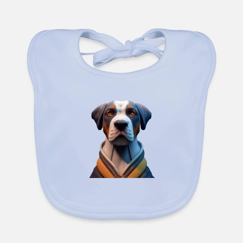 Grosser Schweizer Sennenhund Baby Bio-Lätzchen