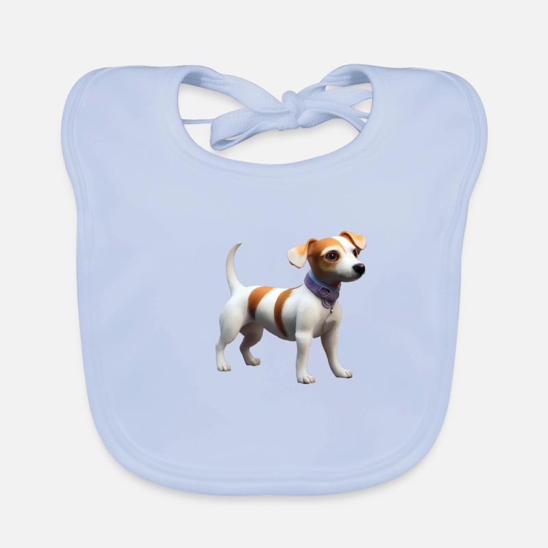 Jack Russell Terrier Hund - Jack Russell Terrier Baby Bio-Lätzchen