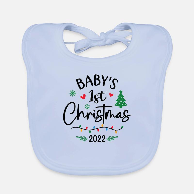 1er Noël de bébé 2022 Bavoir bio Bébé