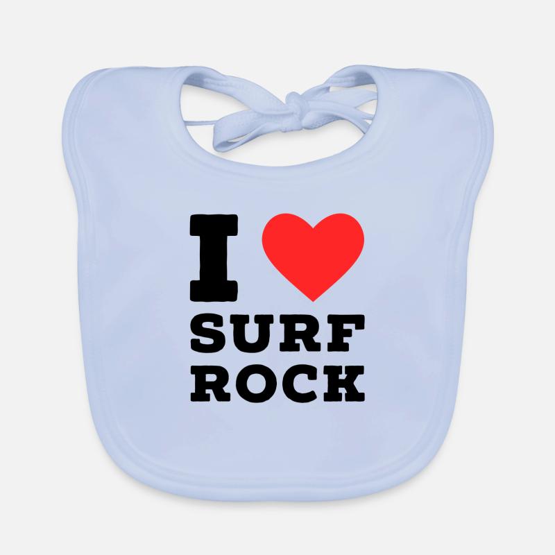 J’adore le surf rock Bavoir bio Bébé