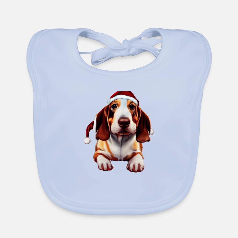 Basset Hound Noël Bavoir bio Bébé
