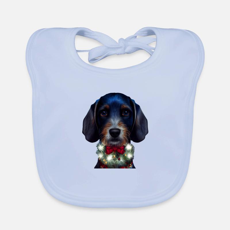 Bluetick Coonhound Noël Bluetick Coonhound Bavoir bio Bébé