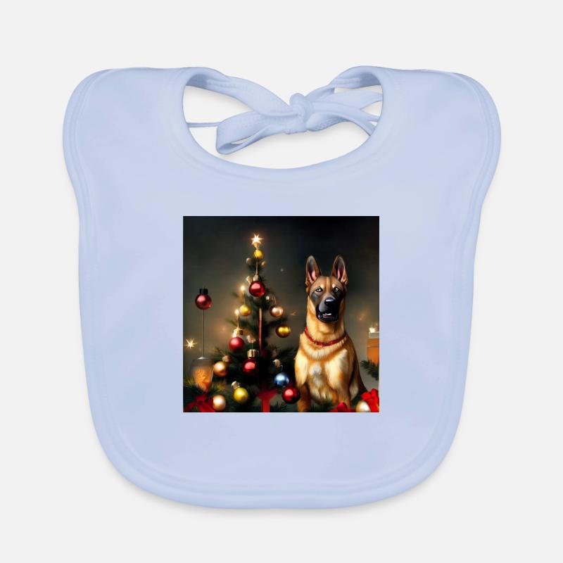 Noël malinois - Malinois Bavoir bio Bébé