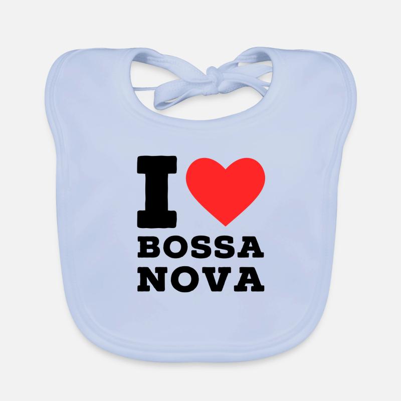 Ich liebe Bossa Nova Baby Bio-Lätzchen