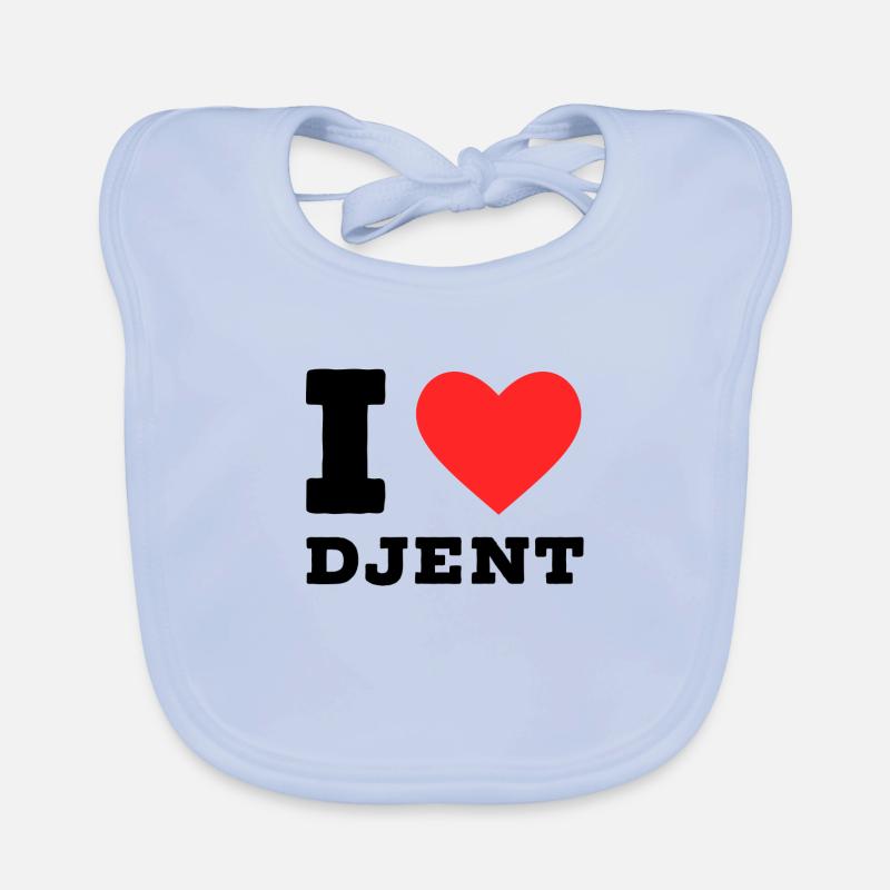 Ich liebe Djent Baby Bio-Lätzchen