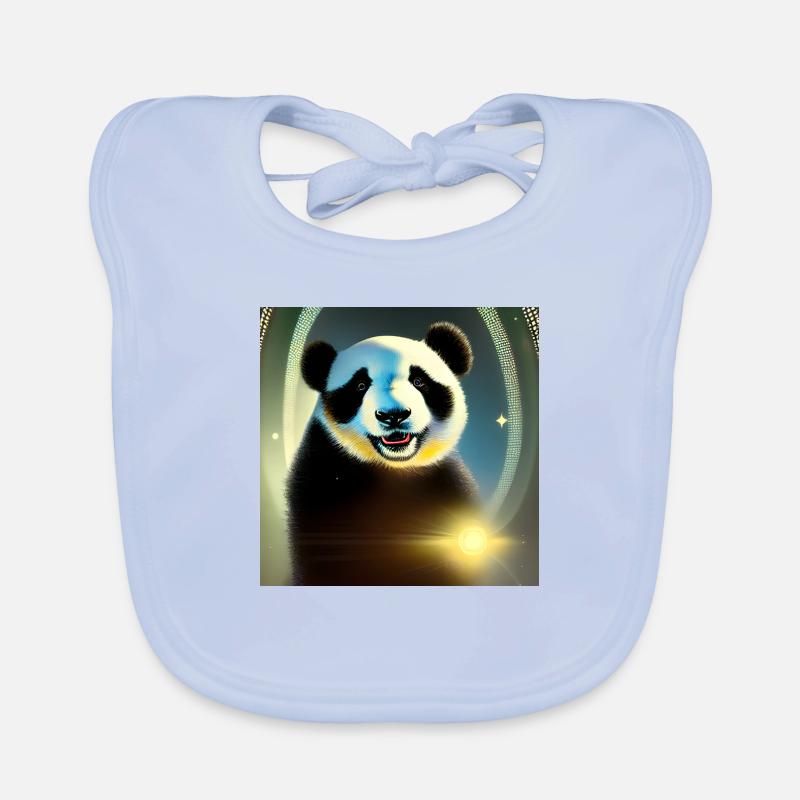 A panda for every heart Organic Baby Bibs