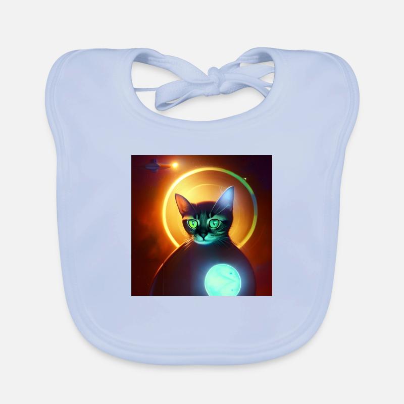 Le chat de l’univers Bavoir bio Bébé