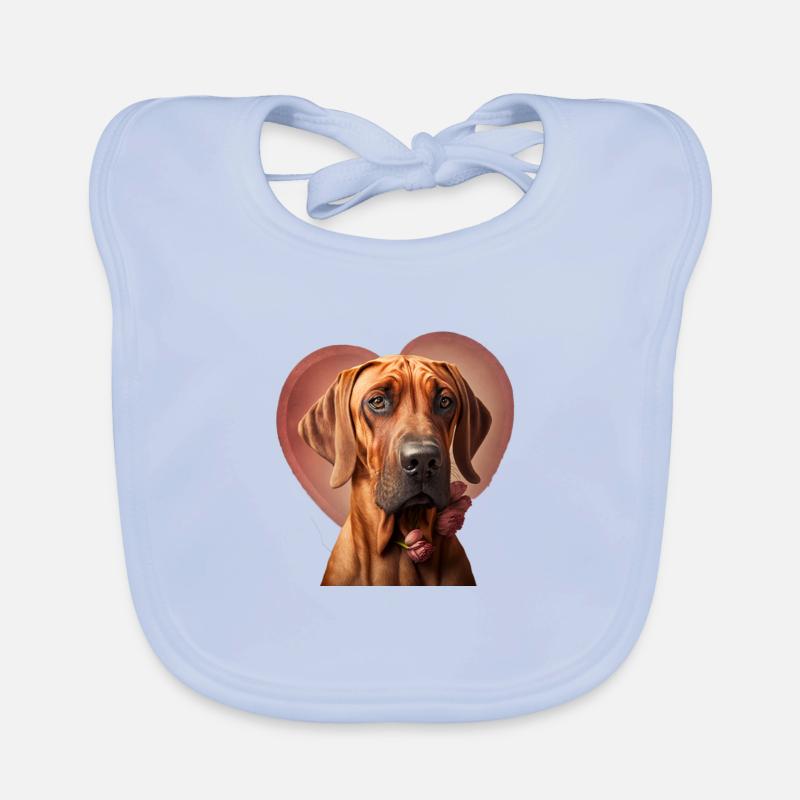 Rhodesian Ridgeback Saint-Valentin Bavoir bio Bébé
