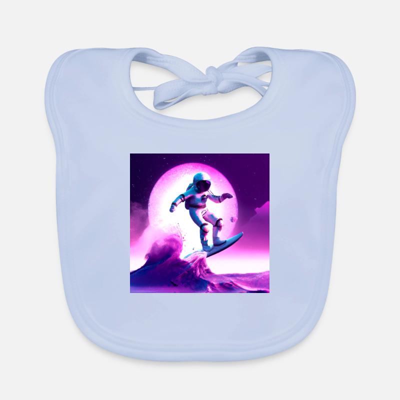 ASTRONAUTE SURFEUR Bavoir bio Bébé
