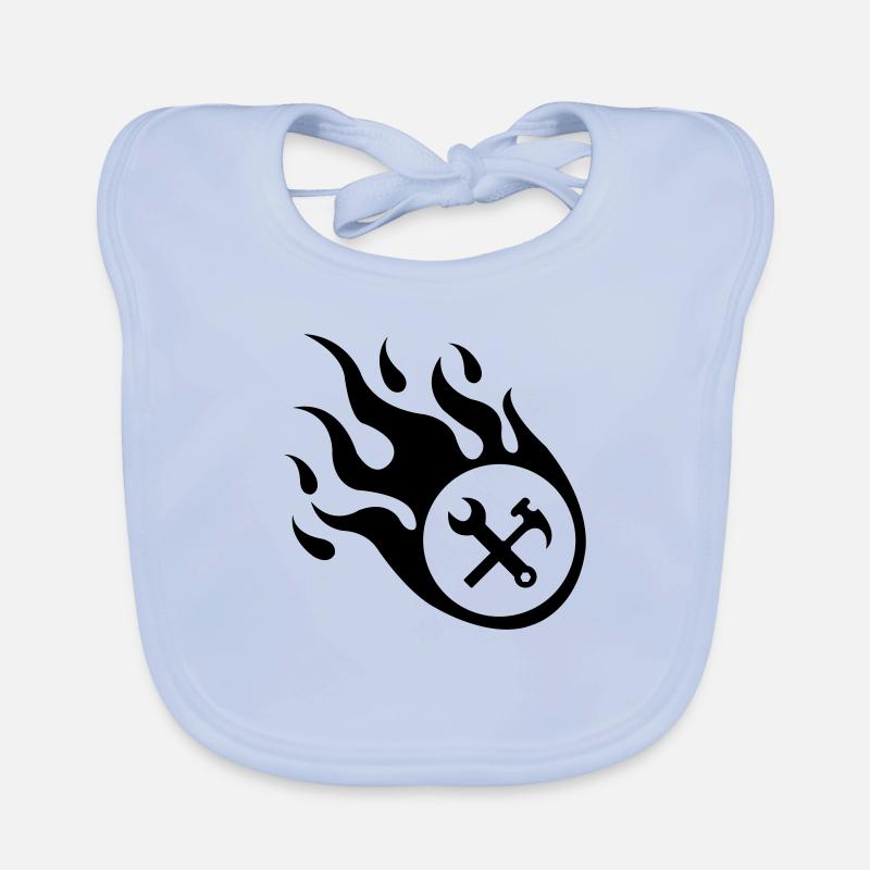Handwerker Flamme Baby Bio-Lätzchen