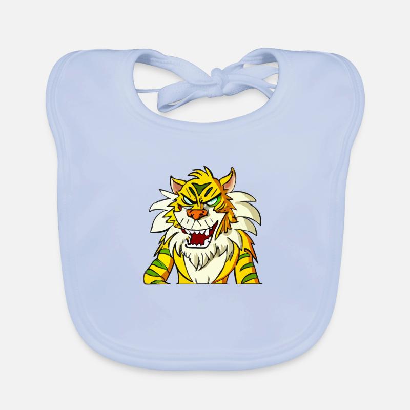Exe the grumpy tiger Organic Baby Bibs