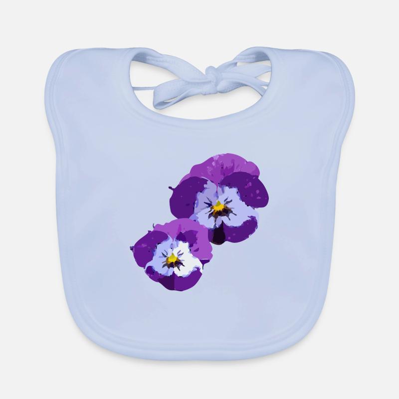 Pensées Bavoir bio Bébé