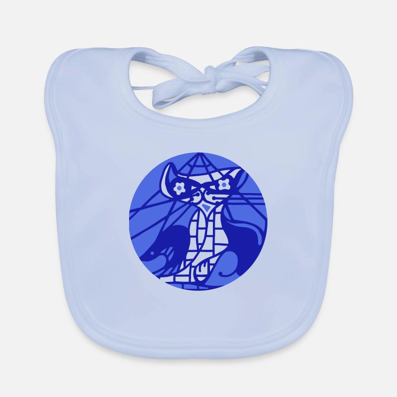 Chanson du Sphinx. Chat mystique et pyramide Bavoir bio Bébé