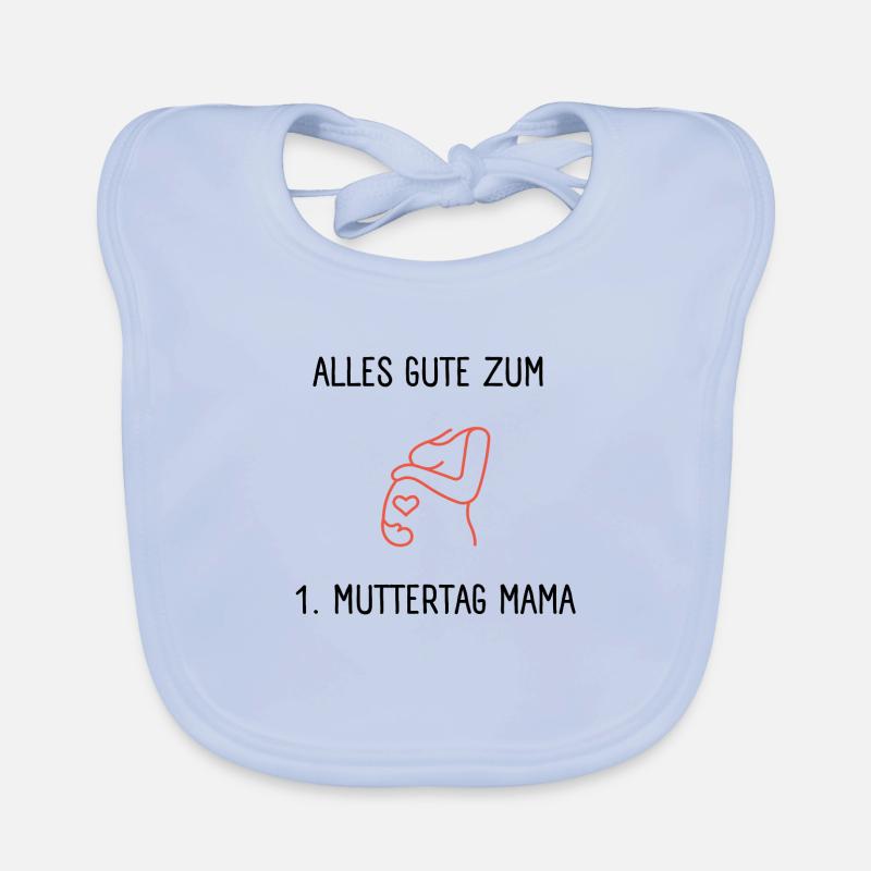 1. Muttertag - Muttertagsgeschenk Baby Bio-Lätzchen