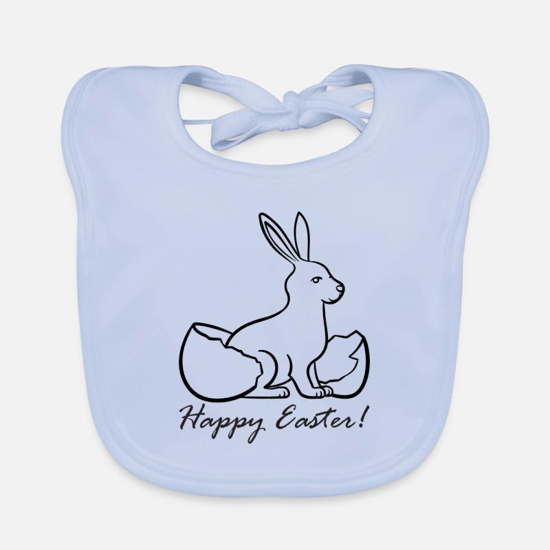 HAPPY EASTER two Baby Bio-Lätzchen