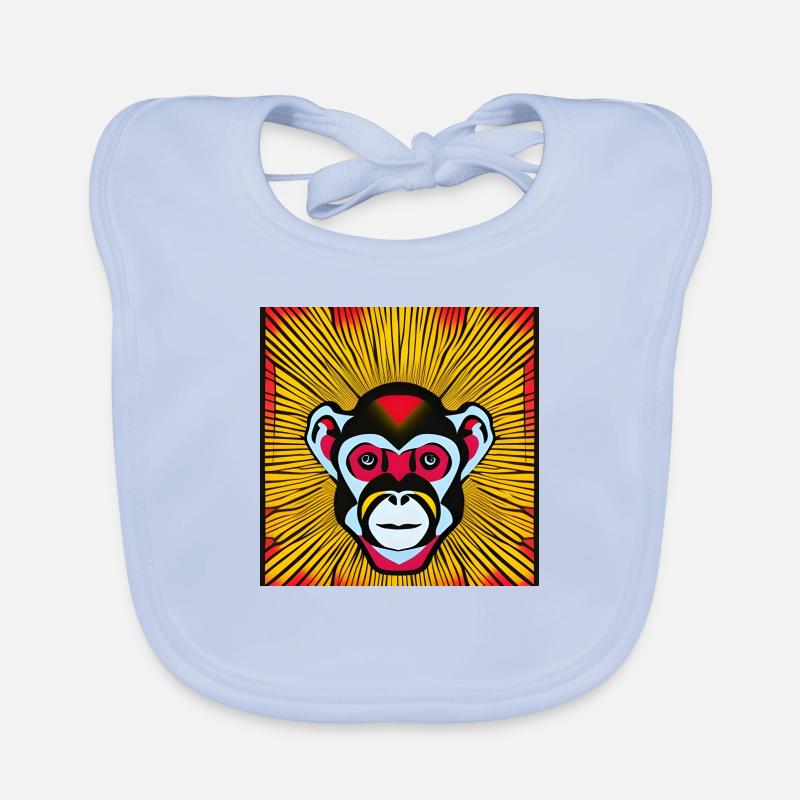 Obey the monkey Organic Baby Bibs