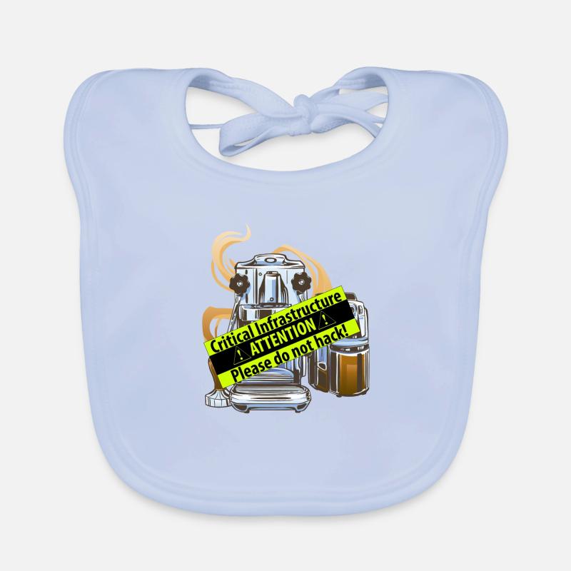 A coffee machine as critical infrastructure Organic Baby Bibs