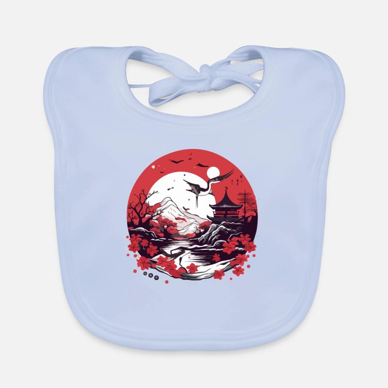 Japanese folklore Organic Baby Bibs