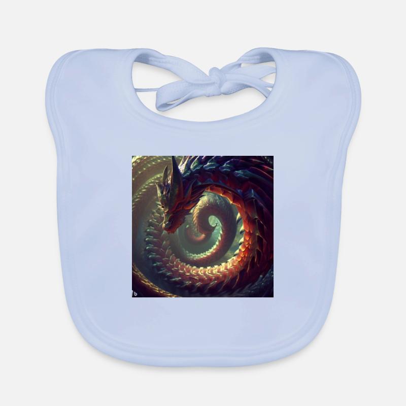 The Infinity Dragon Organic Baby Bibs
