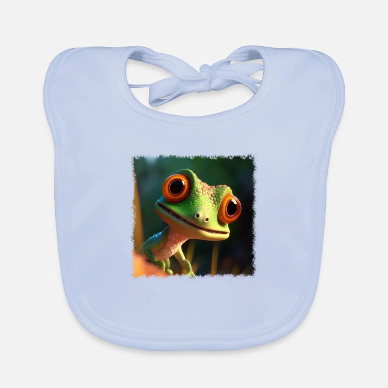 Gecko mignon Bavoir bio Bébé